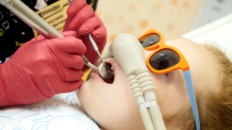 zakys azota v stomatologyy dlya detej